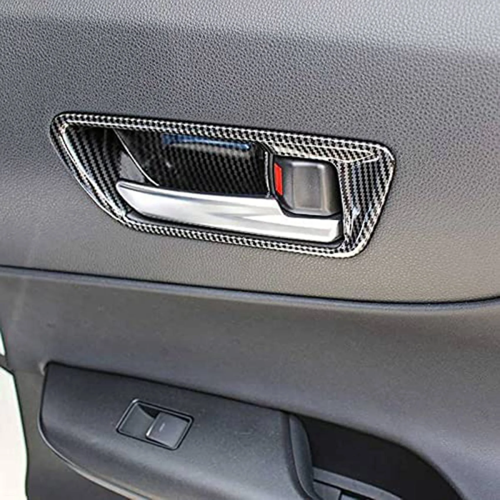 4 шт./партия крышка для автомобильной дверной ручки из углеродного волокна Toyota