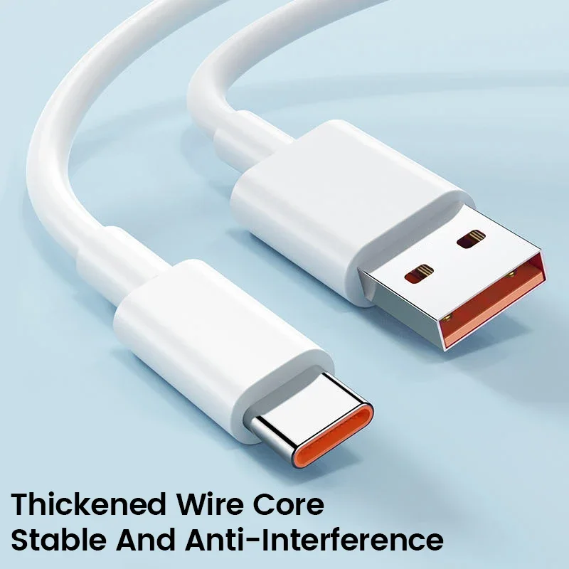 Кабель USB Type-C для Xiaomi PD3.0 67 Вт 6A зарядный кабель Mi 11 12T 13 Ultra Redmi Note 9 10 POCO X5 Pro