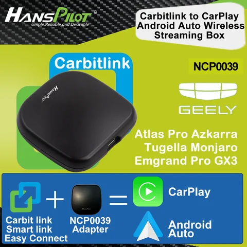 NCP0039 Geely Monjaro Tugella Atlas Pro Emgrand Pro GX3 Azkarra carbitlink адаптер для легкого подключения к CarPlay Android Auto NCP0036