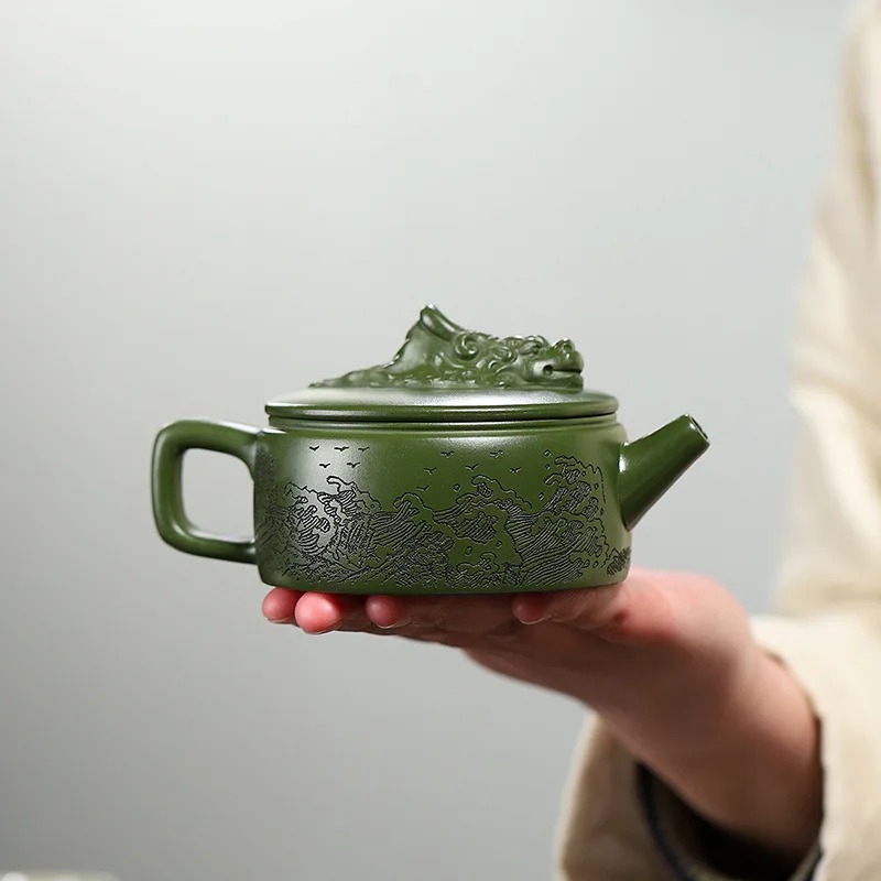 Высокое качество Исин в известном стиле глиняный чайник ручной работы Guancanghai Hanwa