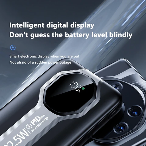 OnePlus 50000 мАч Мини-портативный внешний аккумулятор большой емкости для кемпинга Внешний резервный аккумулятор USB-выходы Супер быстрая зарядка