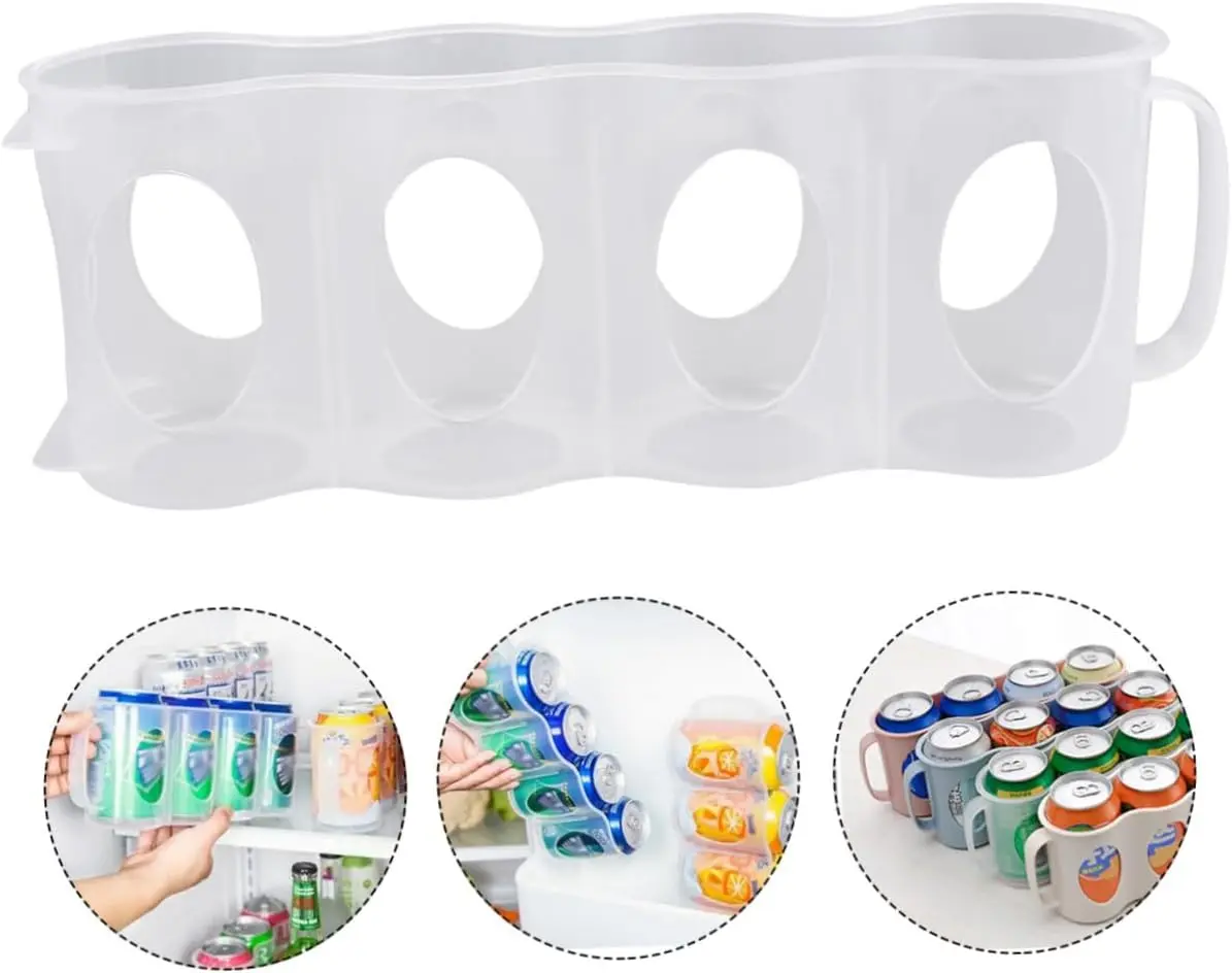 Портативный пластиковый органайзер для газированных напитков прозрачный