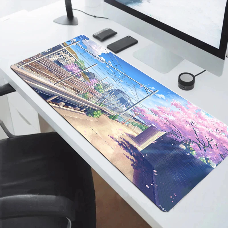 

Mousepad Japanese Street Gamer Cabinet Kawaii Desk Accessories Mouse Mats Office Carpet Deskmat Table Mat Pad Gaming Keyboard Pc