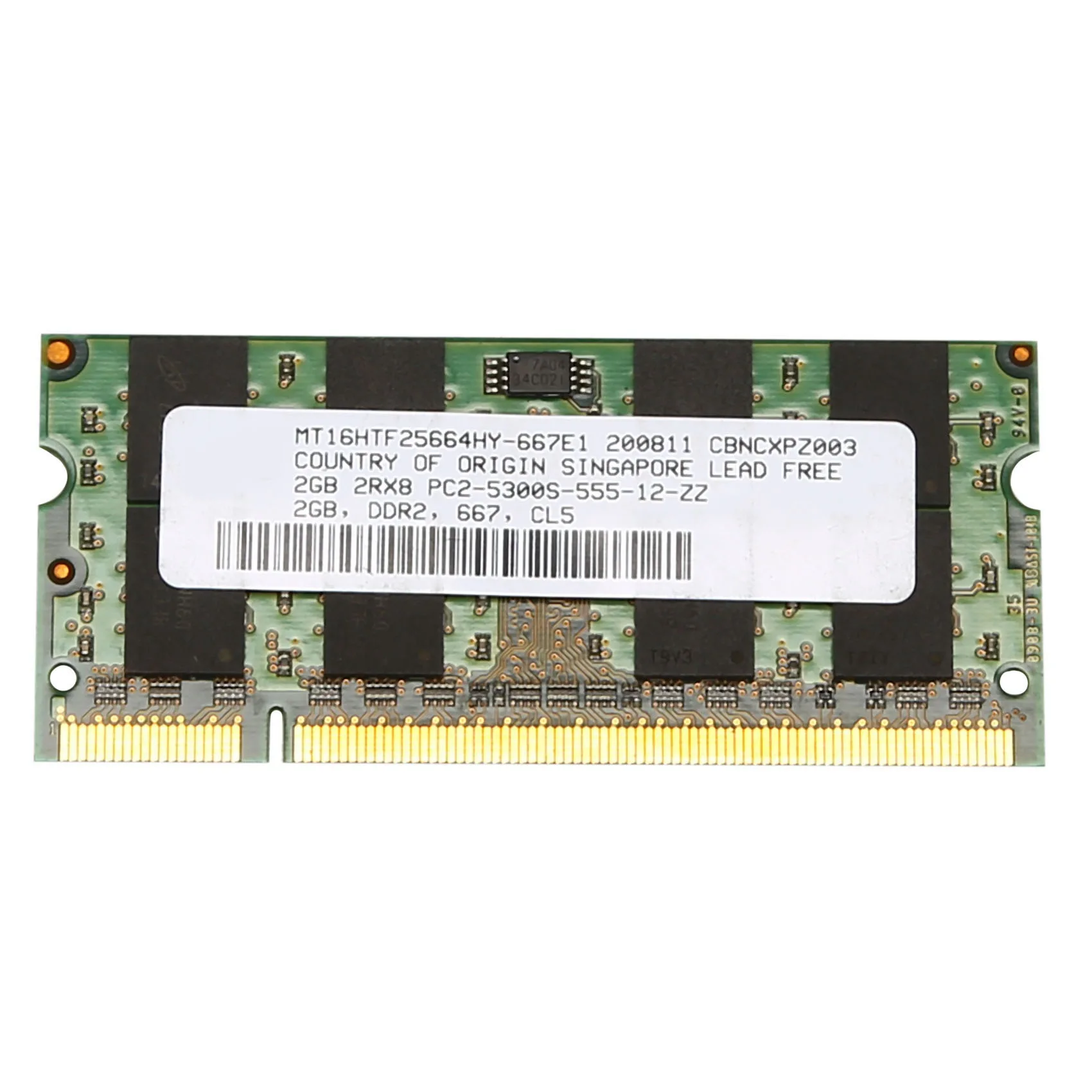 Оперативная память DDR2 2 Гб 667 МГц PC2 5300 ОЗУ для ноутбука 1 8 в контактов SODIMM Intel AMD