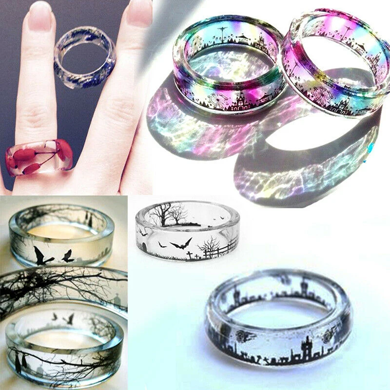 

1pc 14 Hole Rings Mold Collection Handmade DIY Making Ring Jewelry Silicone Mold Crystal Epoxy Mould Epoxy Resin For Jewelry Mak