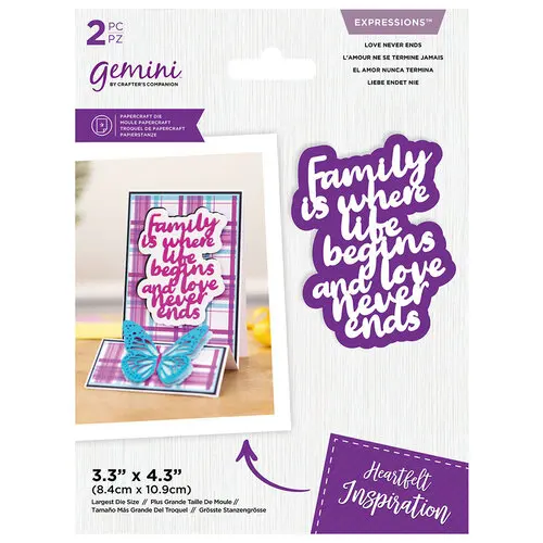 

Металлические штампы любовь никогда не концы штампованная форма карточка Скрапбукинг Бумага рукоделие Нож Форма лезвие Дырокол