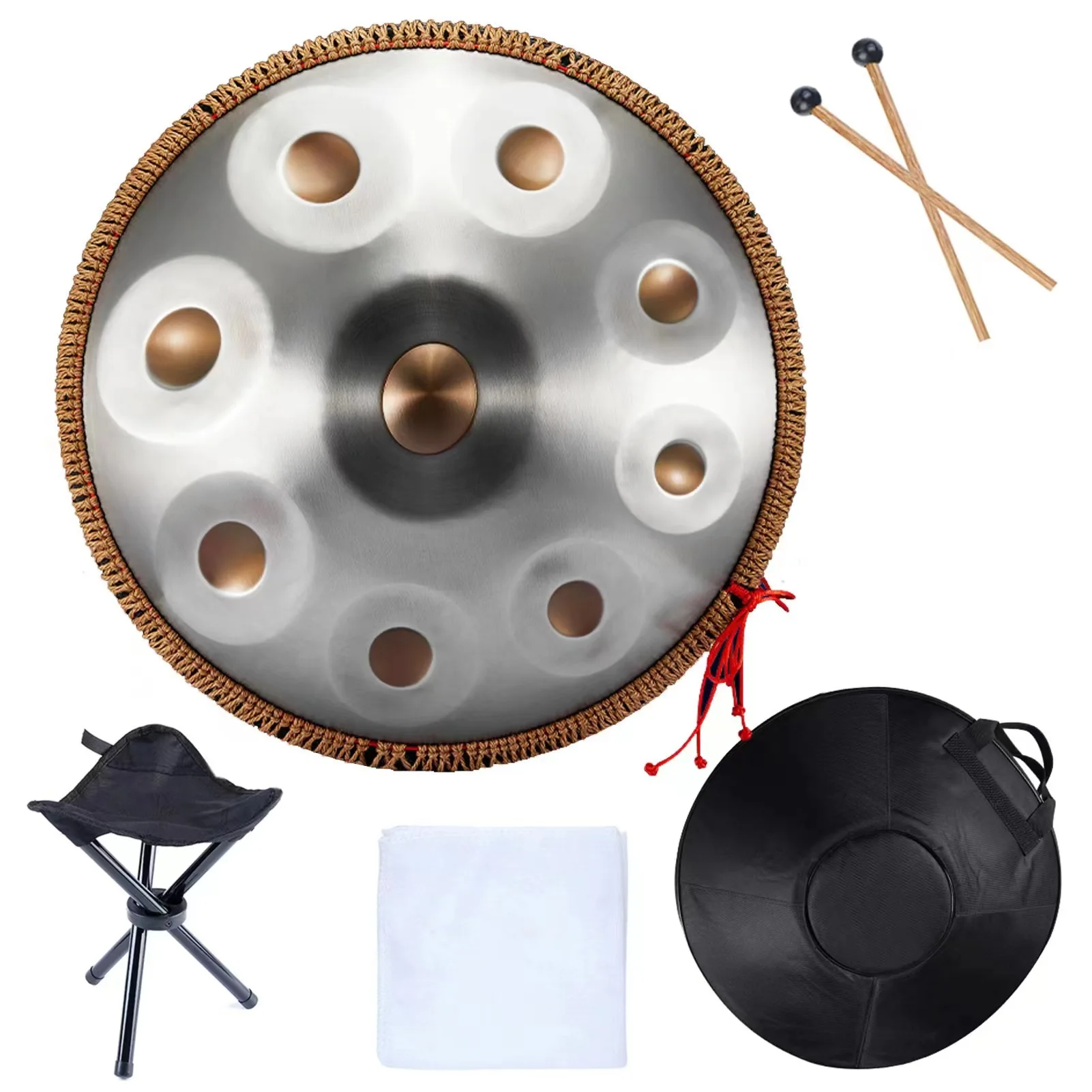 2022 new 9/10 notes authentic handpan professional worry free drum instrument for beginners' percussion hand plate