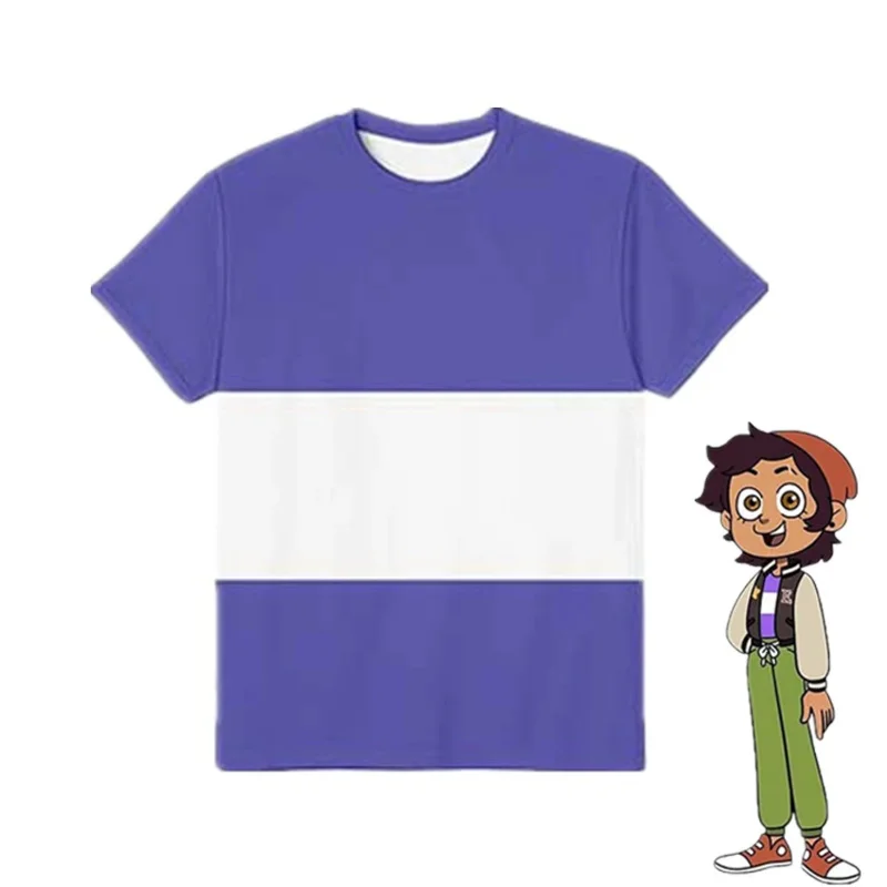 Аниме Дом Совы Cos Luz Noceda Косплей Костюм Футболка Куртка Пальто Шляпа Брюки Унисекс