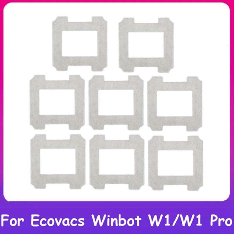 

Моющиеся тканевые накладки для швабры, 8 шт., Для Ecovacs WINBOT W1/W1 Pro, запасные части для оконного пылесоса, аксессуары