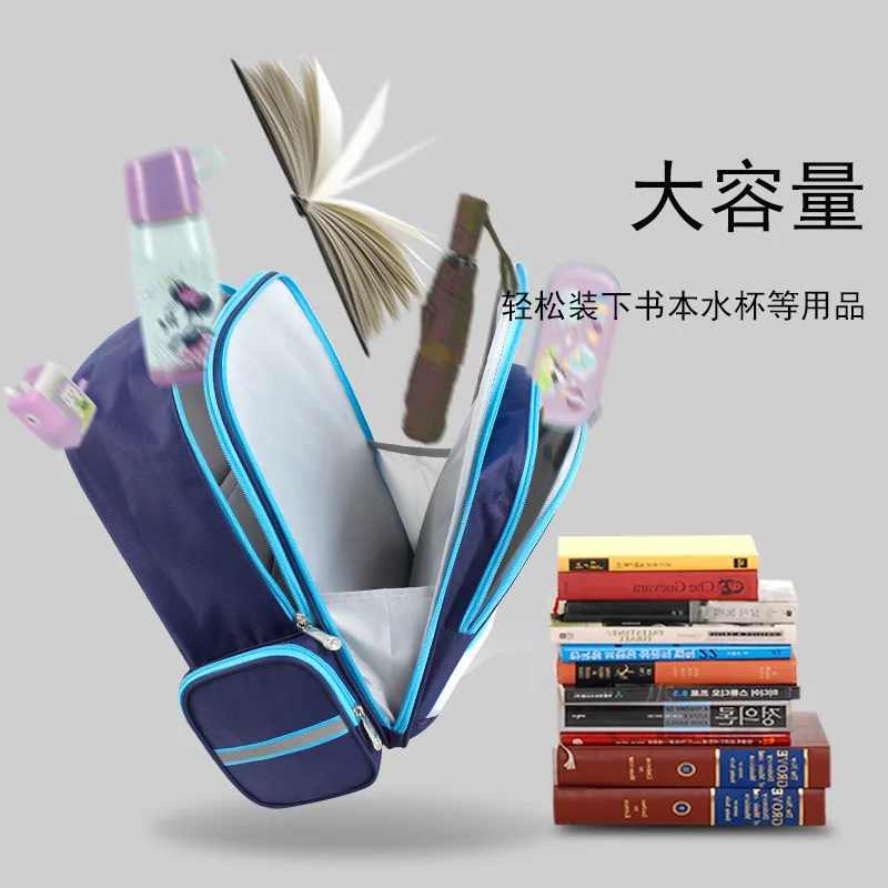 Disney Mickey School Bags For Boys Primary Student Shoulder Orthopedic Backpack Grade 1-4 Large Capacity Kids Gifts Mochilas