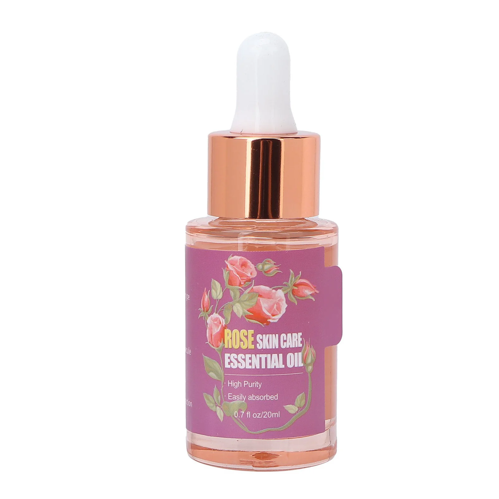 

Lansiyi Face Essential Oil Moisturizing Hydrating Skin Wrinkle Removal Rose Serum 20ml