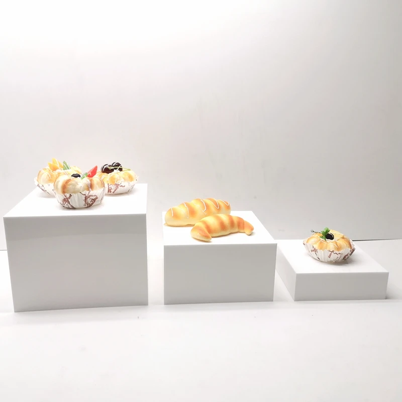 

Подставка для пищевых продуктов, белый Размер, акриловая подставка для пирожных, акриловая квадратная подставка для пирожных, акриловая подставка под заказ
