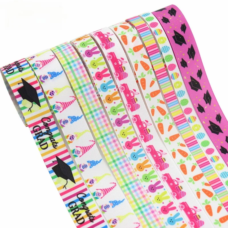 Пасхальная лента с термопечатью Резьбовая Лента Кролик редис Пасхальный элемент