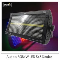 New RGB+W LEDs 8+8 Strobe 280W Atomic Strobe Flash Light Professional DJ Disco Party Club KTV Concert Stage Lighting
