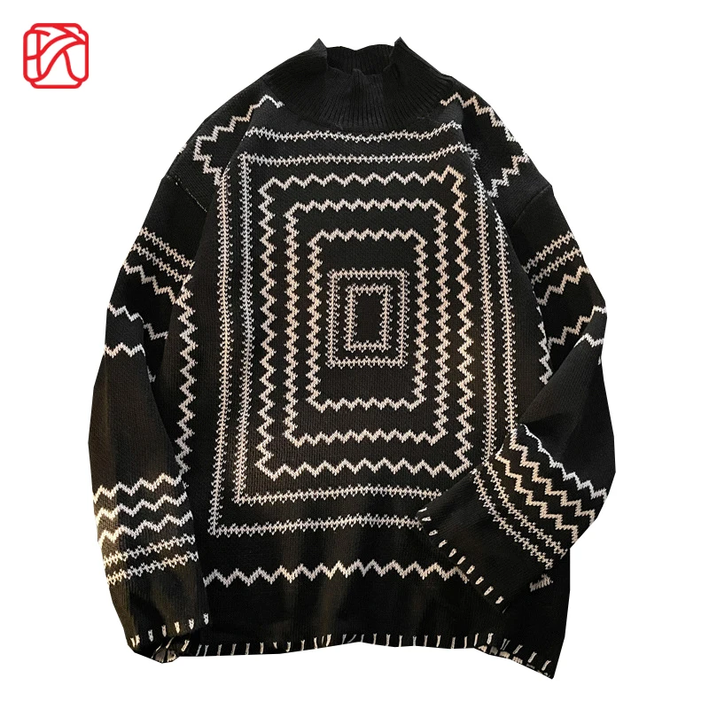 

Мужской свитер в полоску, в гонконгском стиле