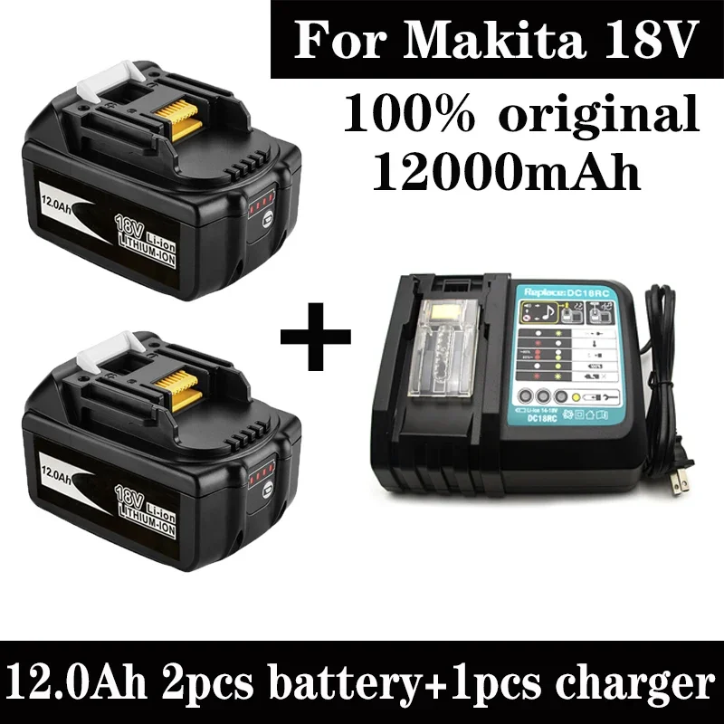 Аккумуляторная батарея 18 В 12000 мАч для Makita BL1830 BL1840 BL1850 BL1850B