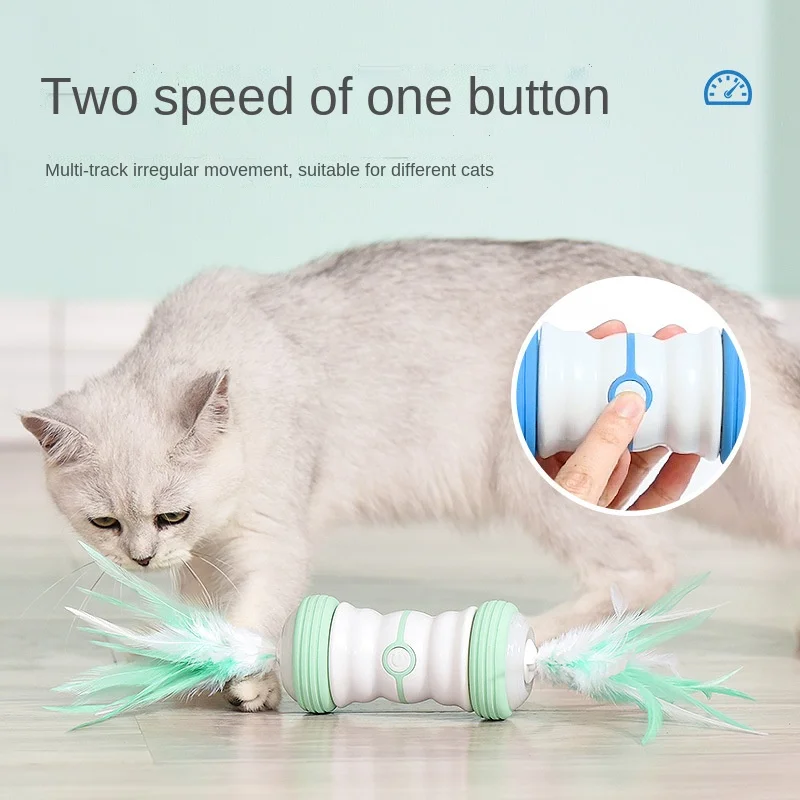 

Electric Pet Toy Cat Toy Magic Stick Tease Cat Toy Automatic Rotation Cat Teaser Cat Toy Cat Playing Accessories Pet Play Toy