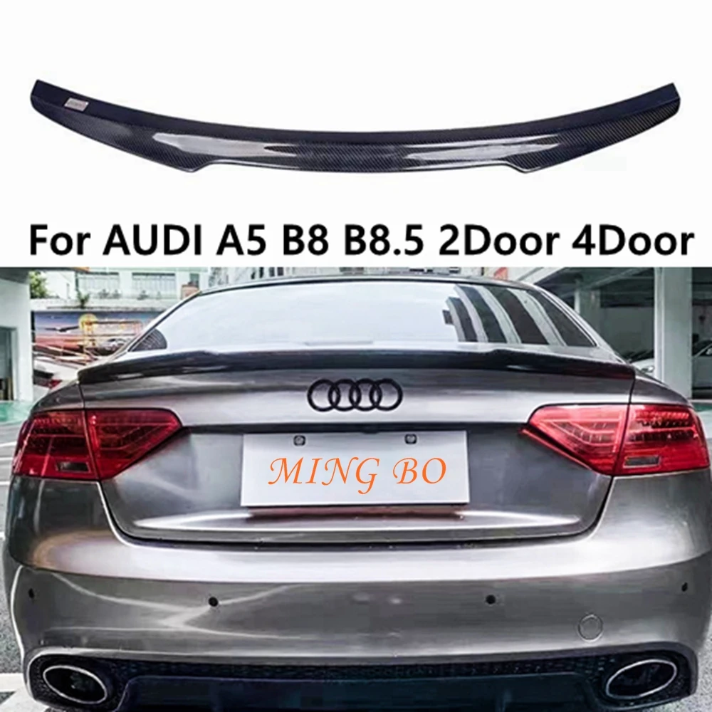 

For AUDI A5 B8 B8.5 2Door 4Doors 2009-2016 V Style Carbon Fiber / Forged Carbon Fiber Rear Trunk Spoiler（Not for S5 RS5）
