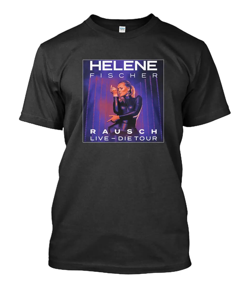 

New Helene Fischer Rausch Tour Live Singer Classic O-Neck Cotton T Shirt Men Casual Short Sleeve Tees Tops XS-3XL