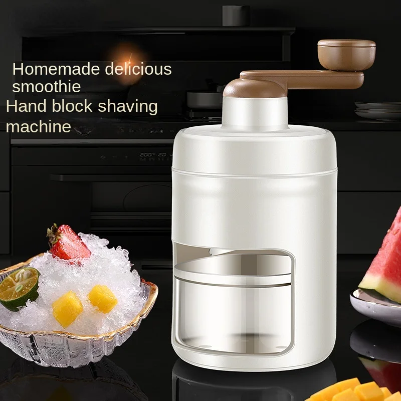 Hand Shaved Ice Machine Set Household Slushy Hail Ice Breaking Artifact Continuous Ice Stall Small Manual Ice Breaker Kitchen