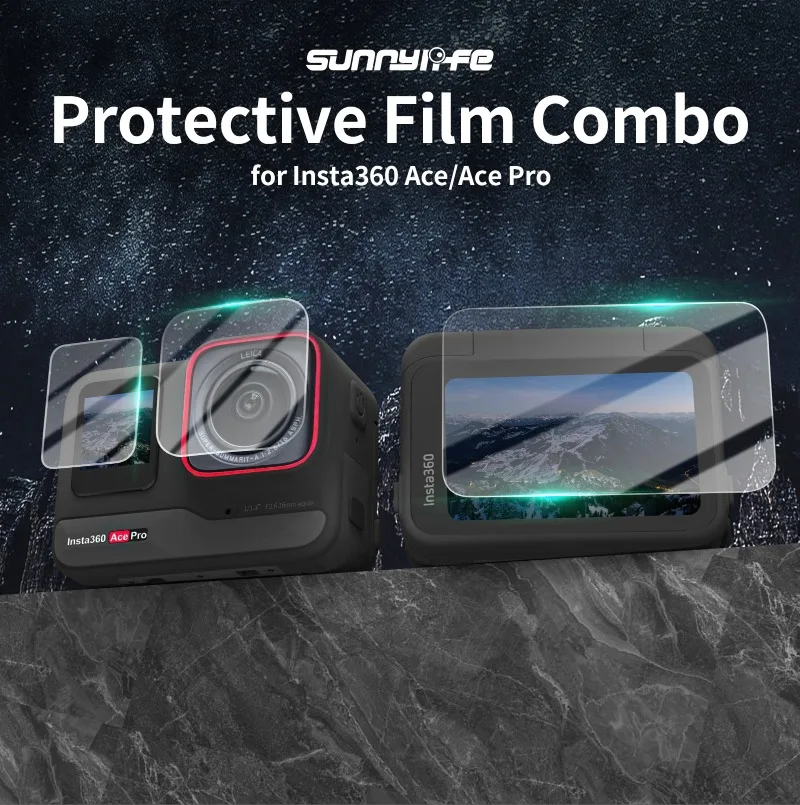 

Для Insta360 Ace Pro закаленная пленка аксессуары для Insta360 Ace Защитная пленка для экрана протектор объектива Взрывозащищенная пленка