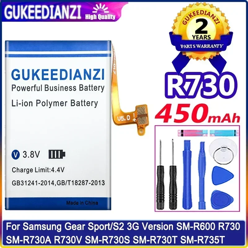 450 мАч R730 Аккумуляторы для мобильных телефонов Samsung Gear Sport/S2 3G версия SM-R600 SM-R730A R730V