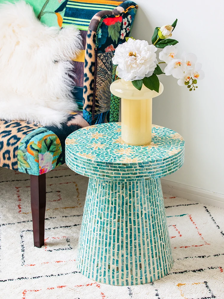 Круглый журнальный столик светильник роскошная мебель для библиотеки Диванный