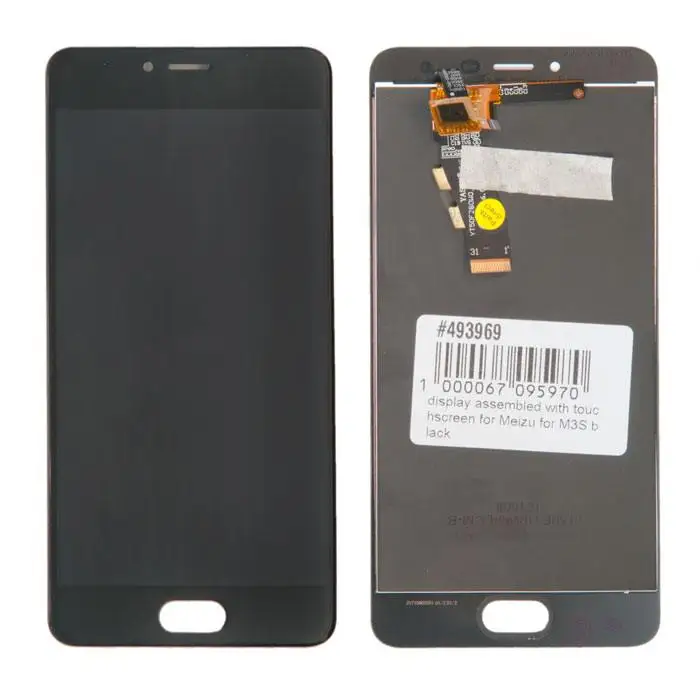 Дисплей в сборе с тачскрином для Meizu M3S черный |