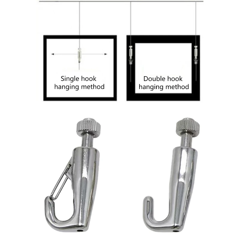 Набор из 10 крючков для подвешивания произведений искусства металлических