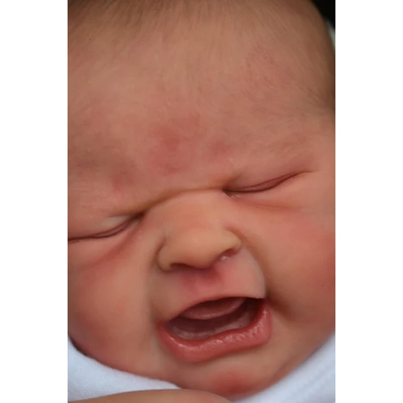 19inch Already Painted Finished Doll MARIA &quotBABY'S FIRST CRY&quot Same As Picture 3D Skin Hair Visible Veins Reborn |