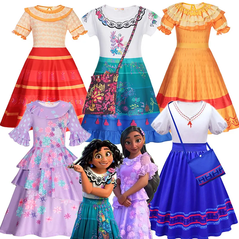 

Лидер продаж, Новое поступление, косплей-костюм для девушек, для Хэллоуина, Изабелла Долорес, мадригал, Детский карнавальный костюм