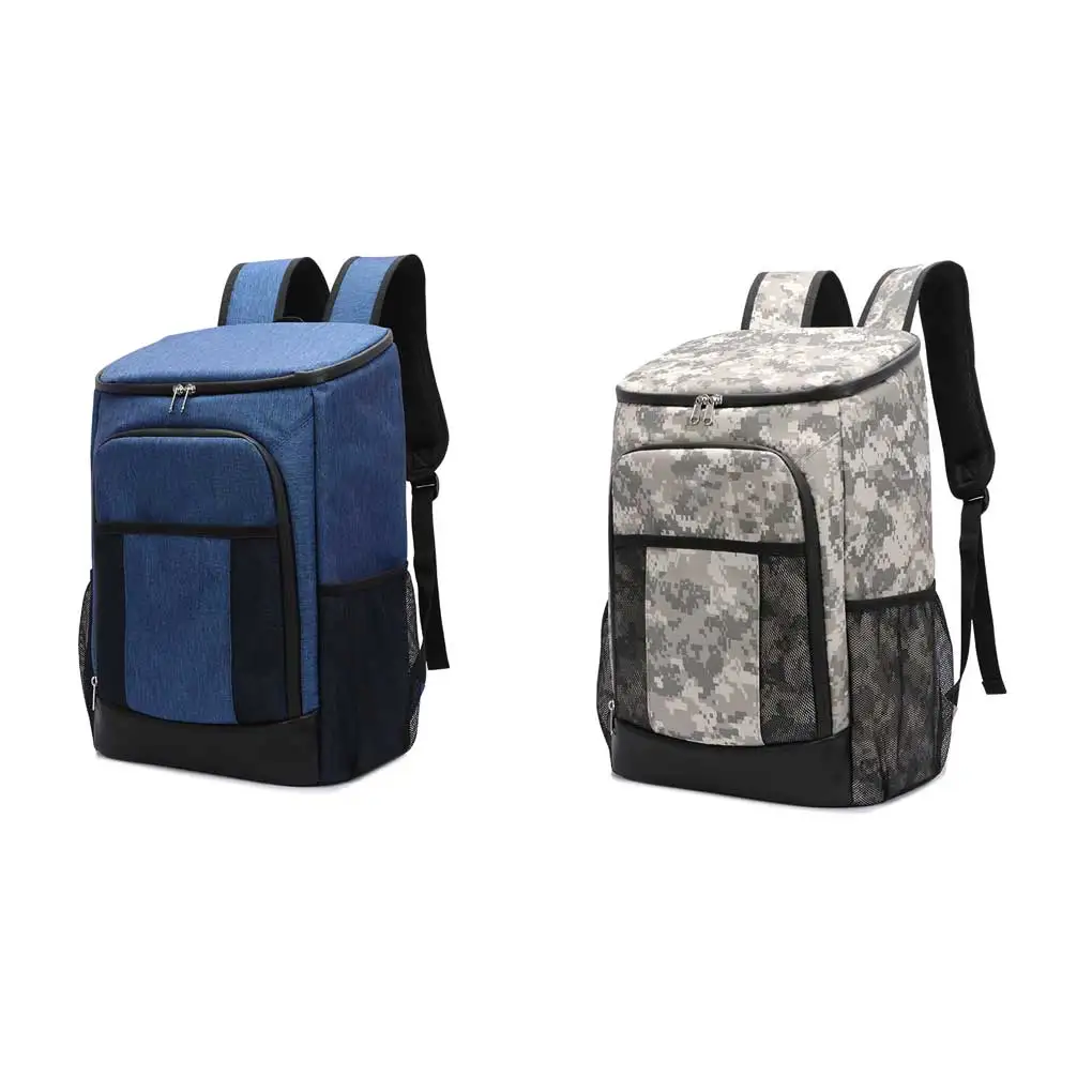 

Beer Cooler Bag Insulated Backpack Tableware Thermal Pack Large Capacity Multi-pocket Picnic Outdoor BBQ Travel Blue