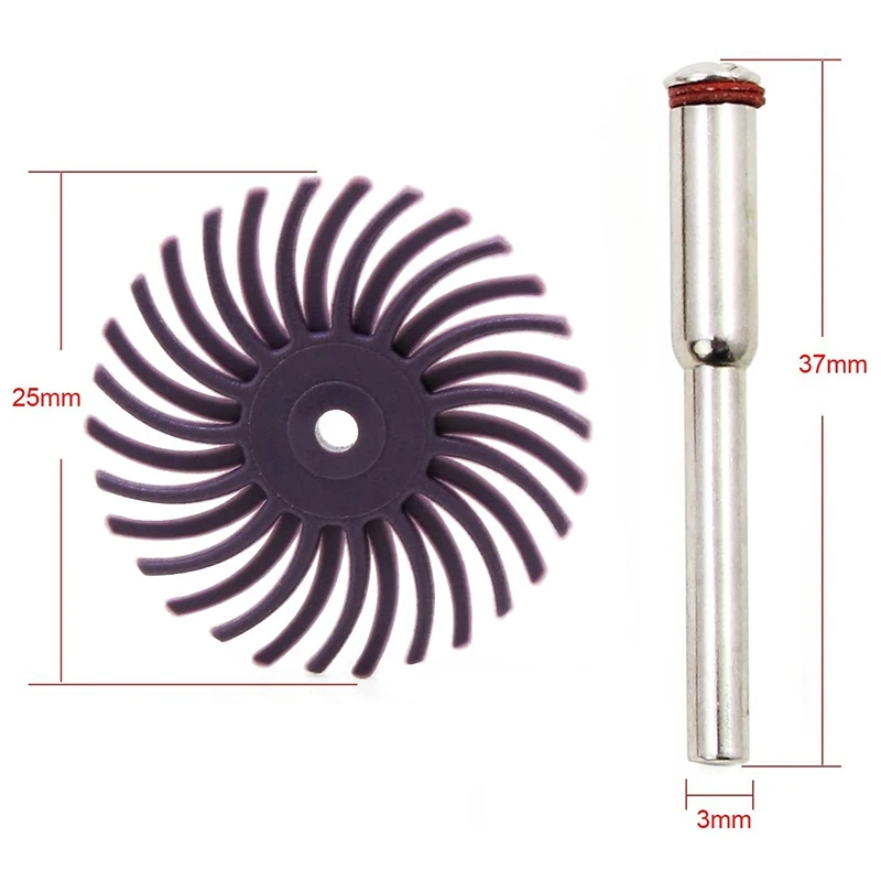 16 шт. колесо абразивной щетки с радиальной щетиной набор щеток для смешанной