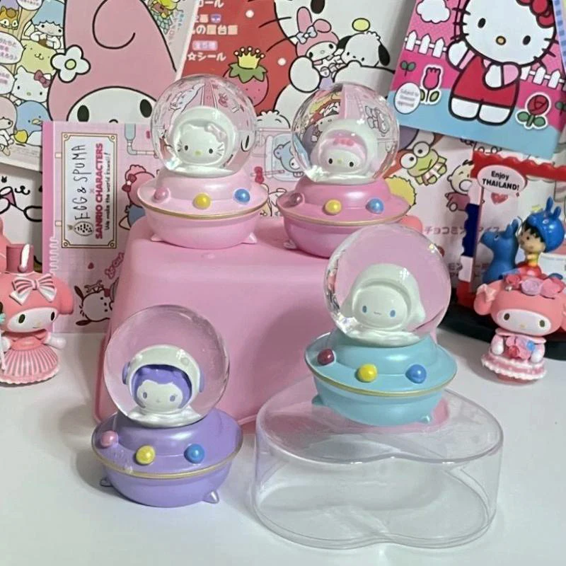 

Аниме Cinnamoroll хрустальный шар Kawaii Sanrio Kuromi Mymelody Dream мини настольное украшение мультяшная милая игрушка подарок на день рождения