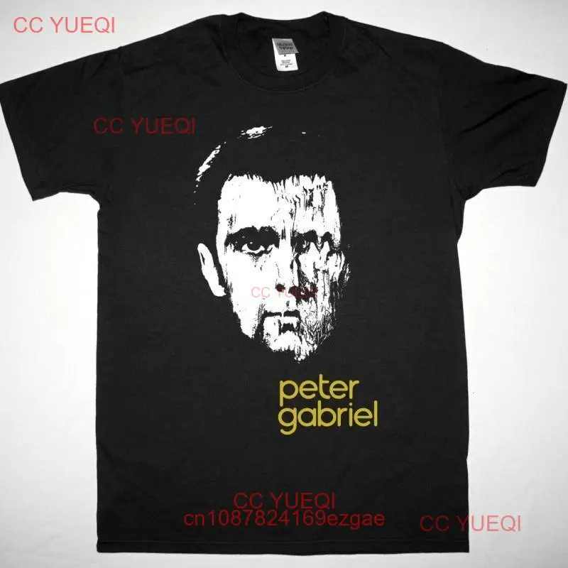 Новая Черная футболка Питер Габриэль III 1980