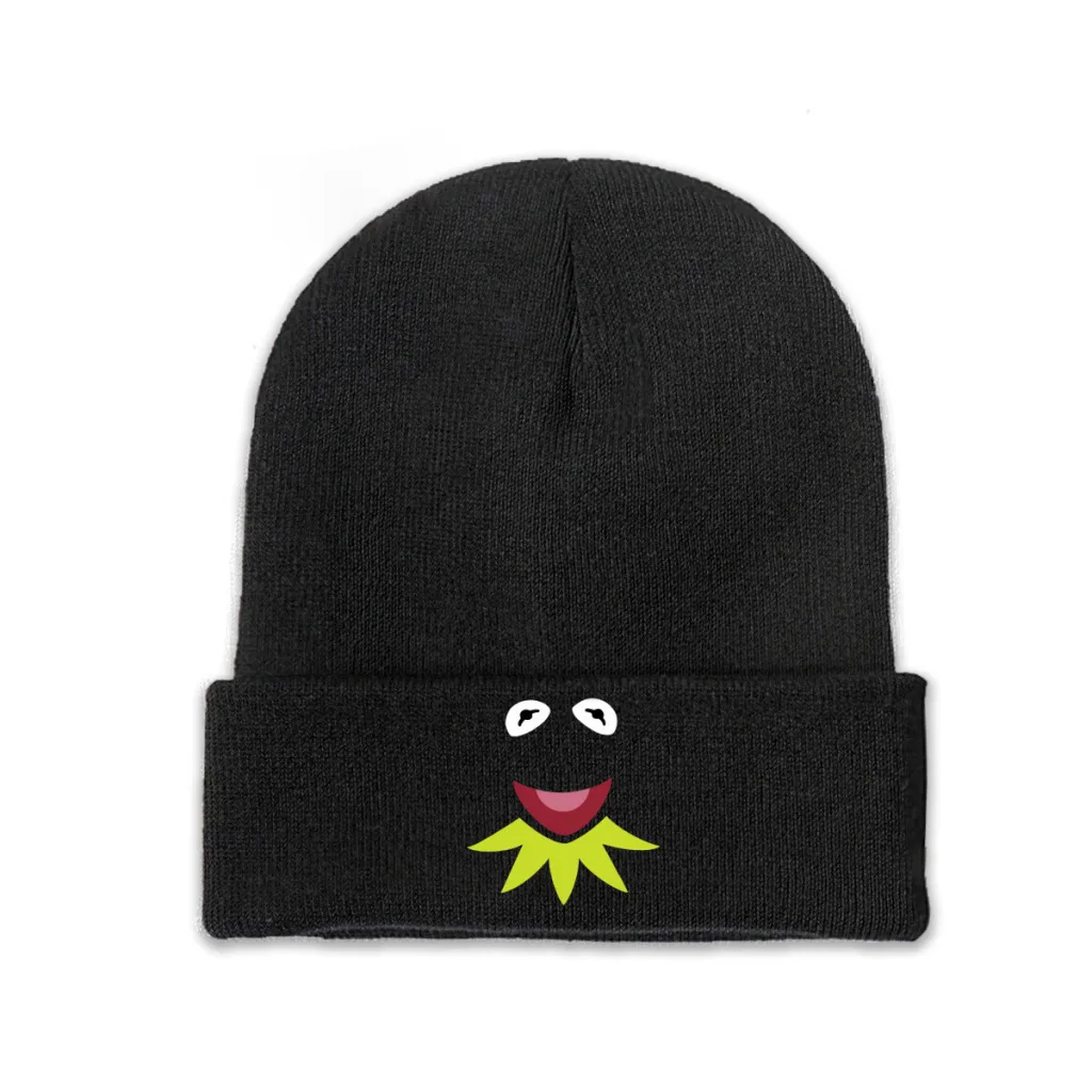 

Knit Hat Disney Muppet Show Winter Warm Beanie Caps Kermit Men Women Fashion Casual Bonnet