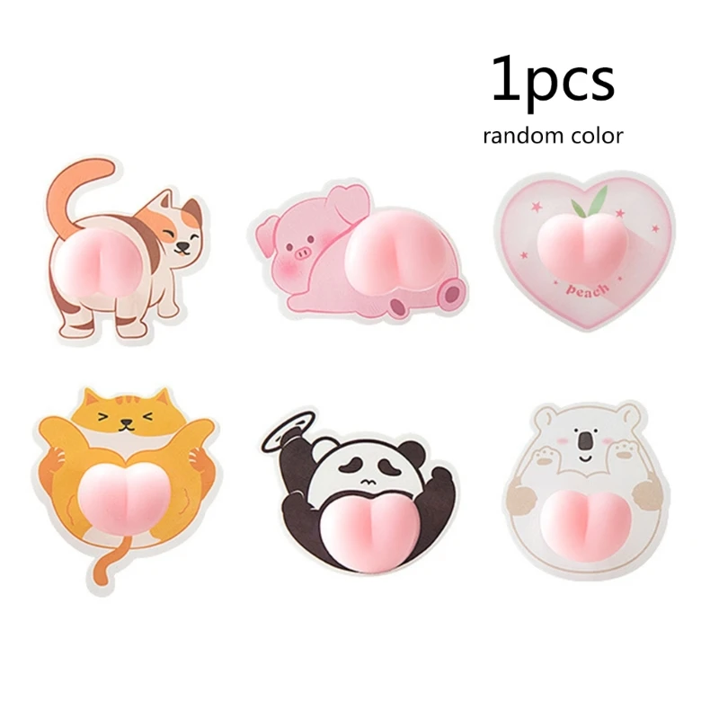 

1 Pc 3D Soft Cute Butt Car Bumper Sticker Cartoon Anti-collision Anti-scratch Door Rearview Mirror Protection Phone Decoration