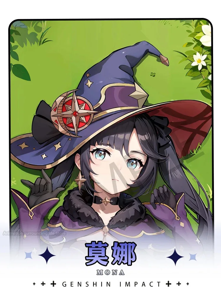 Аниме периферийные устройства Genshin Impact Mona косплей двусторонняя обнимающая