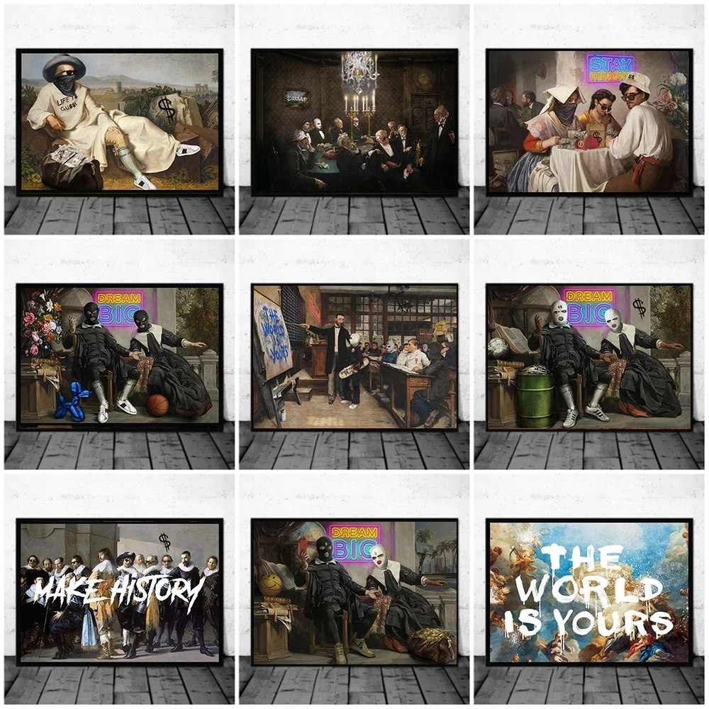 Маскарадный художник Крисс белини фотообои винтажные постеры принты мир ваши