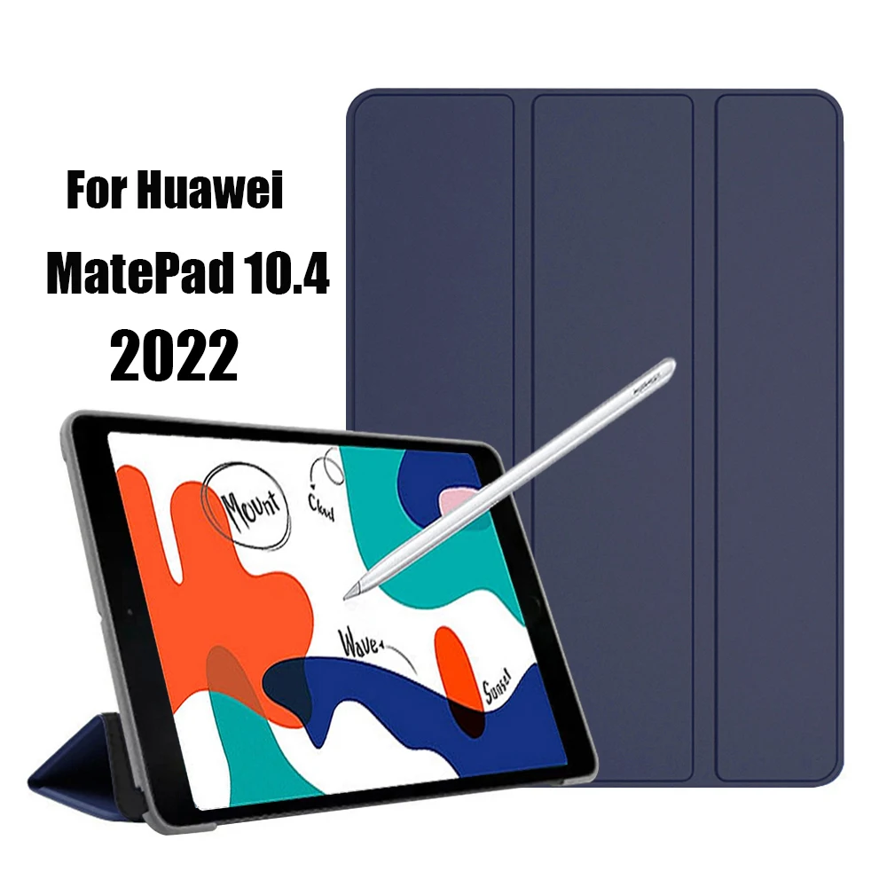 

For HUAWEI MatePad 10.4 2022 BAH4-W09 W19 AL10 Case Smart Tablet Cover For MatePad 10.4" 2020 BAH3-W59 W09/L09/AL00 Cases