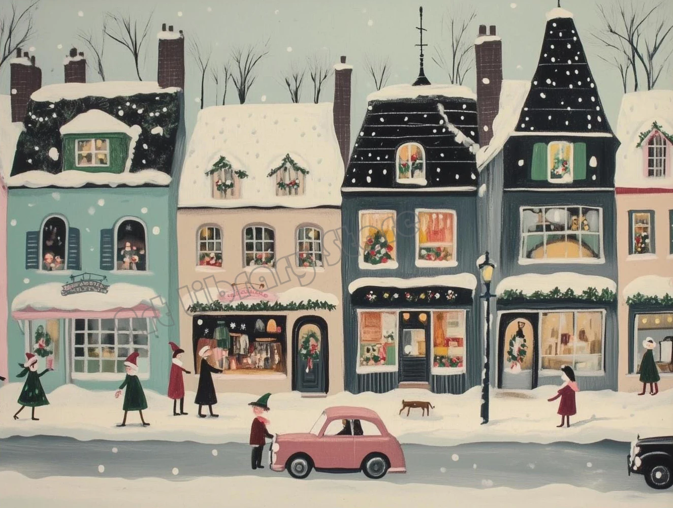 

Зимний пейзаж холст картина