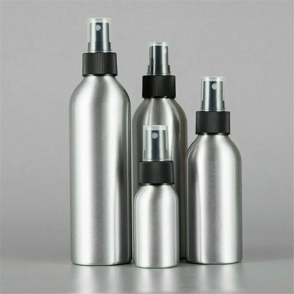 

50/100/150/200ml Aluminium Spray Bottles Refillable Leak Proof Empty Bottles Perfume Mist Atomiser Portable Cosmetic Bottle