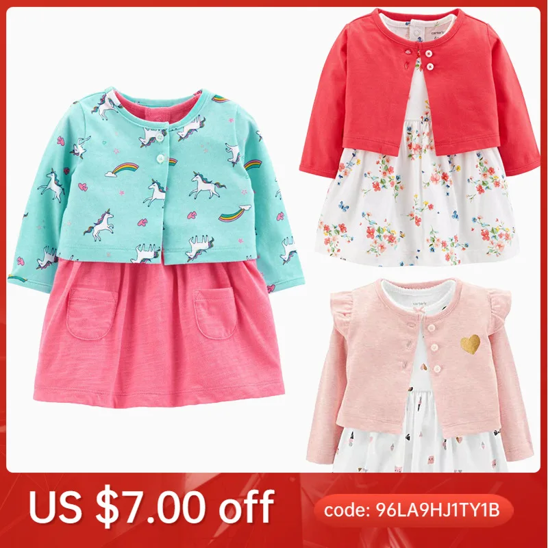 

New Princess Skirt Suits Long Sleeve Coat Girls' Two Piece Set Spring and Summer Little Girl Clothes Toddler Girl Outfits