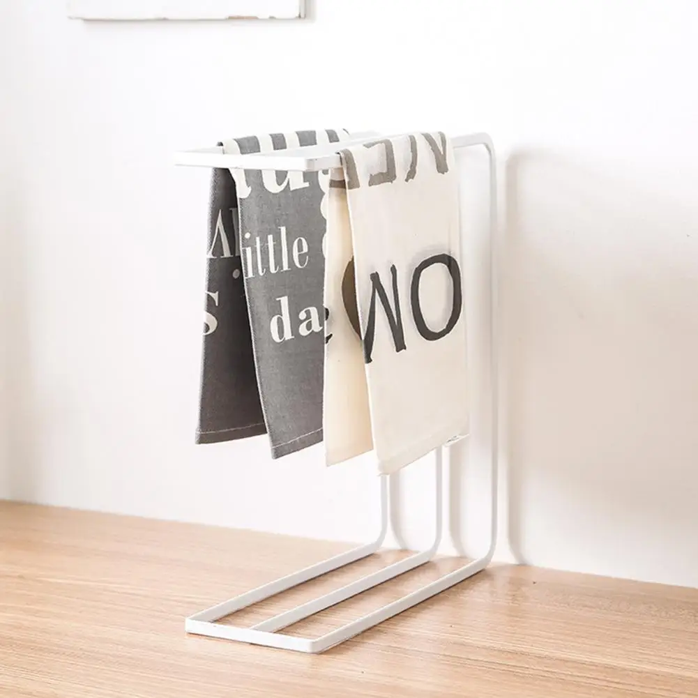 

Versatile Towel Drying Rack Space-saving Wipe Holder Stable Support for Towel Drying Kitchen Bathroom High Hardness for Supplies