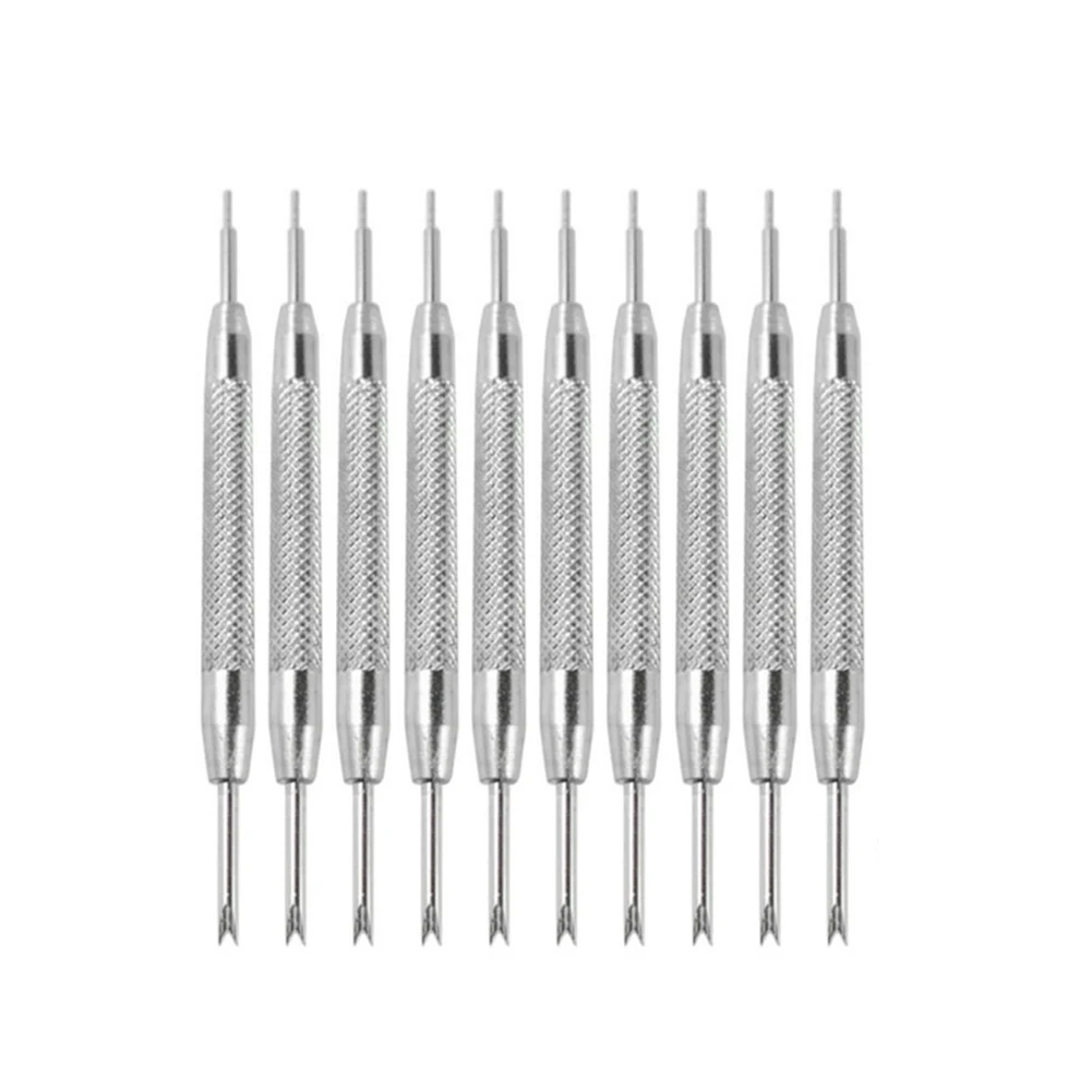 

10pcs 75mm Watch Band Repair Tools Link Pin Remover Double Head Punches Removal Tool Stainless Steel Replace Strap Opener