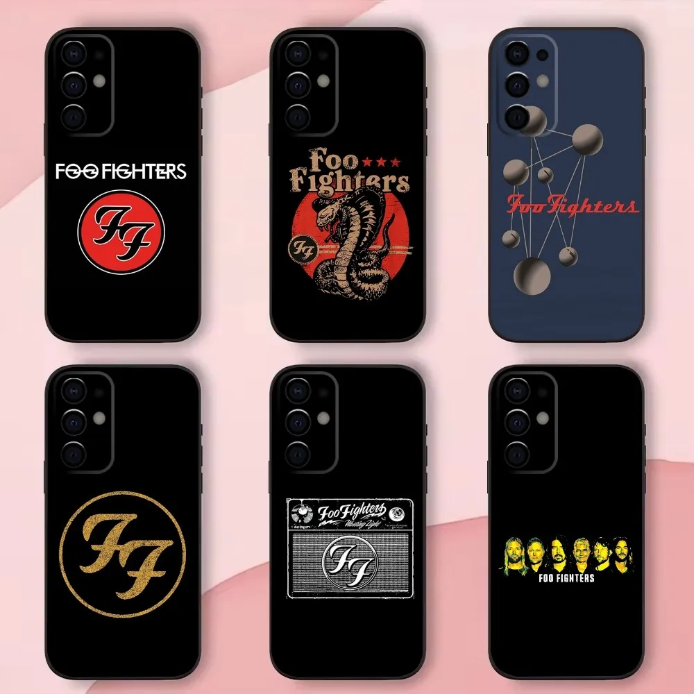 Чехол для телефона F-Foo Band F-FightersS Samsung S24 S21 S22 S23 S30 Ultra S20 Plus Fe Lite Note 10 9 5G черный мягкий