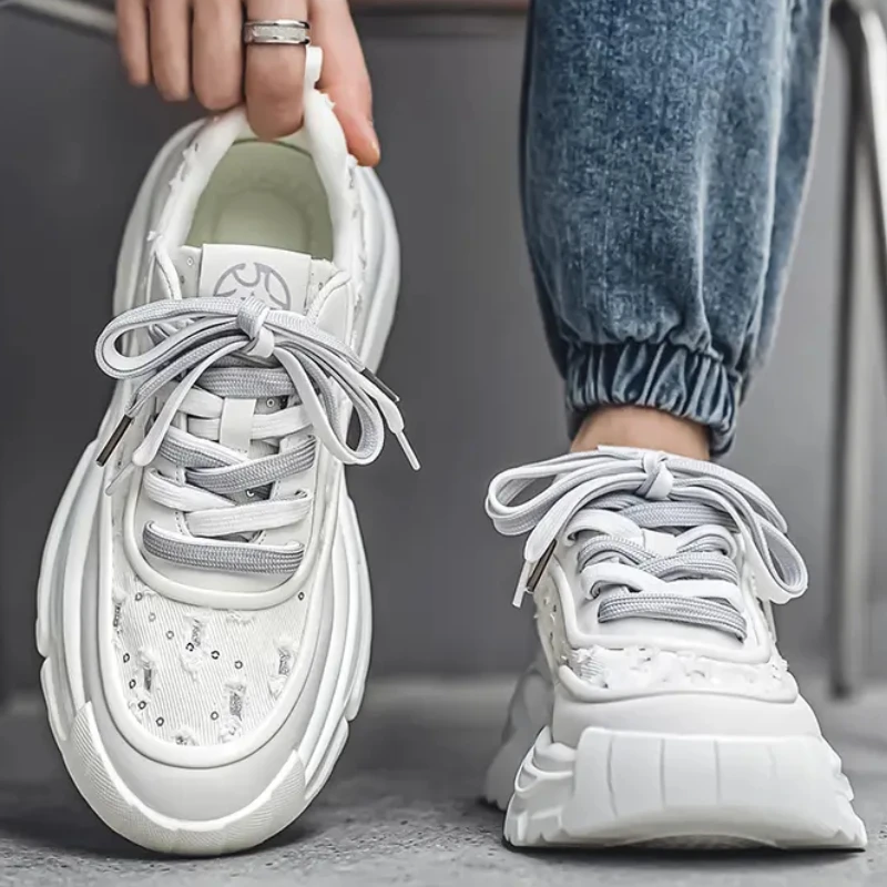 Повседневная Спортивная обувь для мужчин удобные нескользящие кроссовки в