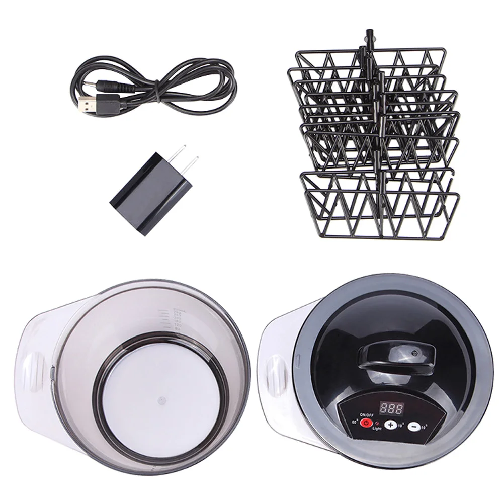 

Baked Oil Blender Color Mixing Bowl Hair Dye Mixer Stirrer Hairdressing Tool Dyeing Hot Treatment Electric Cream Mixer (EU Plug)