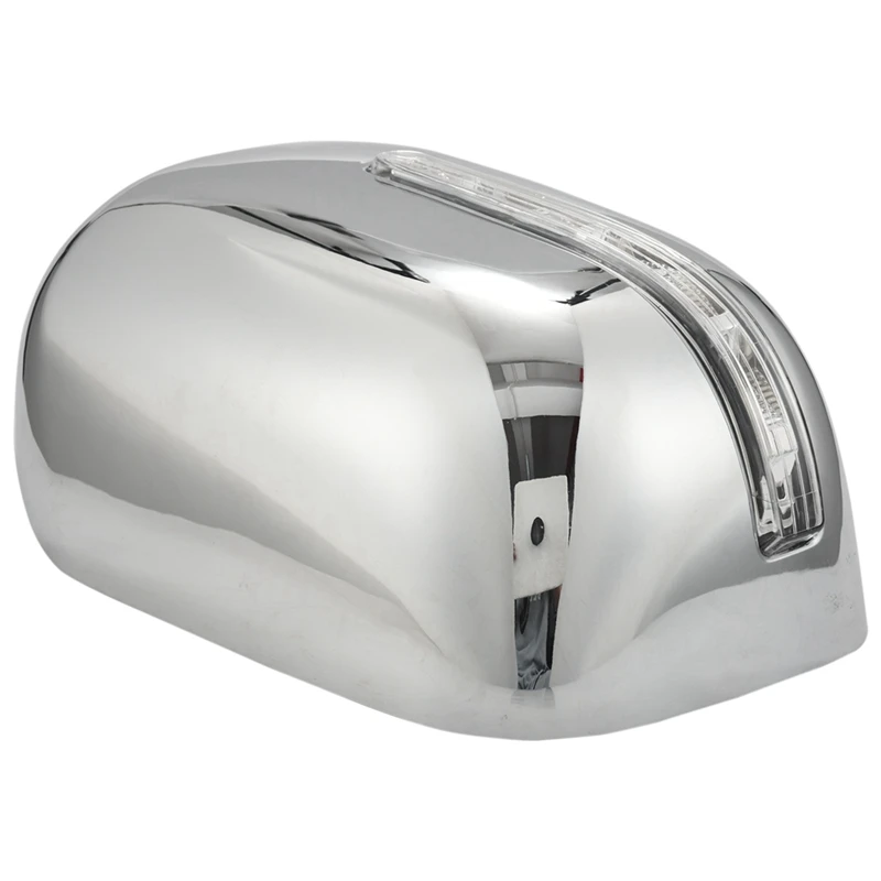 2 PCS Car Rearview Mirror Cover Door With LED ABS For Mitsubishi L200 Triton 2016-2019