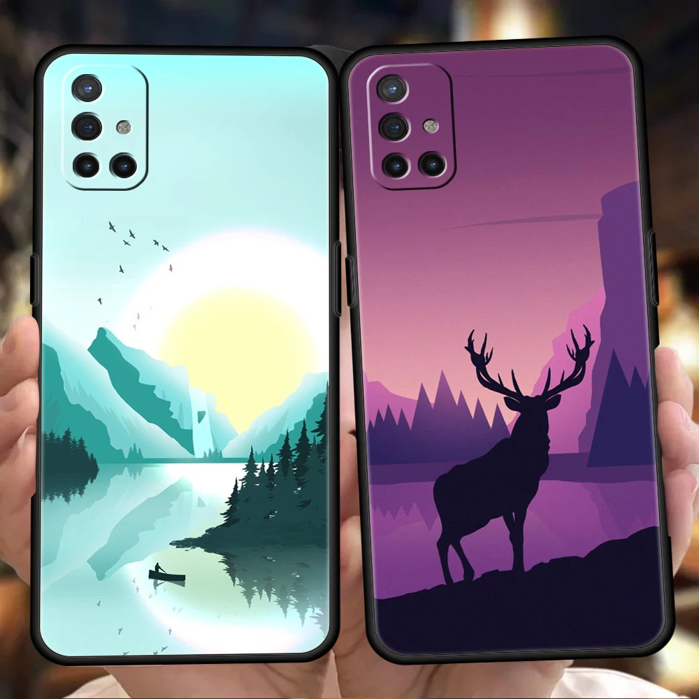 

Hand Painted Scenery Luxury Phone Case For Oneplus Nord N100 N200 N10 10 7 8 9 7T 8T 9R 9RT CE 2 Z Pro 5G Fundas Silicone Cover